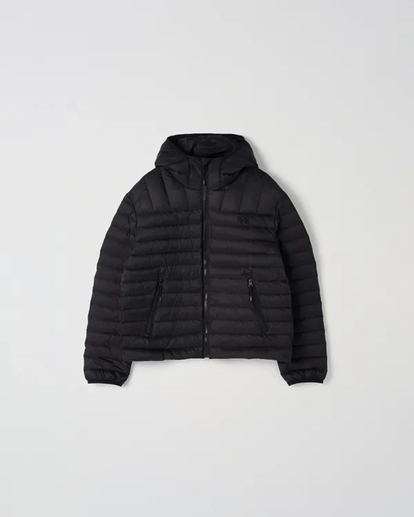 Hooded Duck Down Jacket [BLACK]