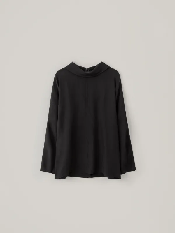 [10.8 예약 배송] Rowan Cupra Blouse - Black