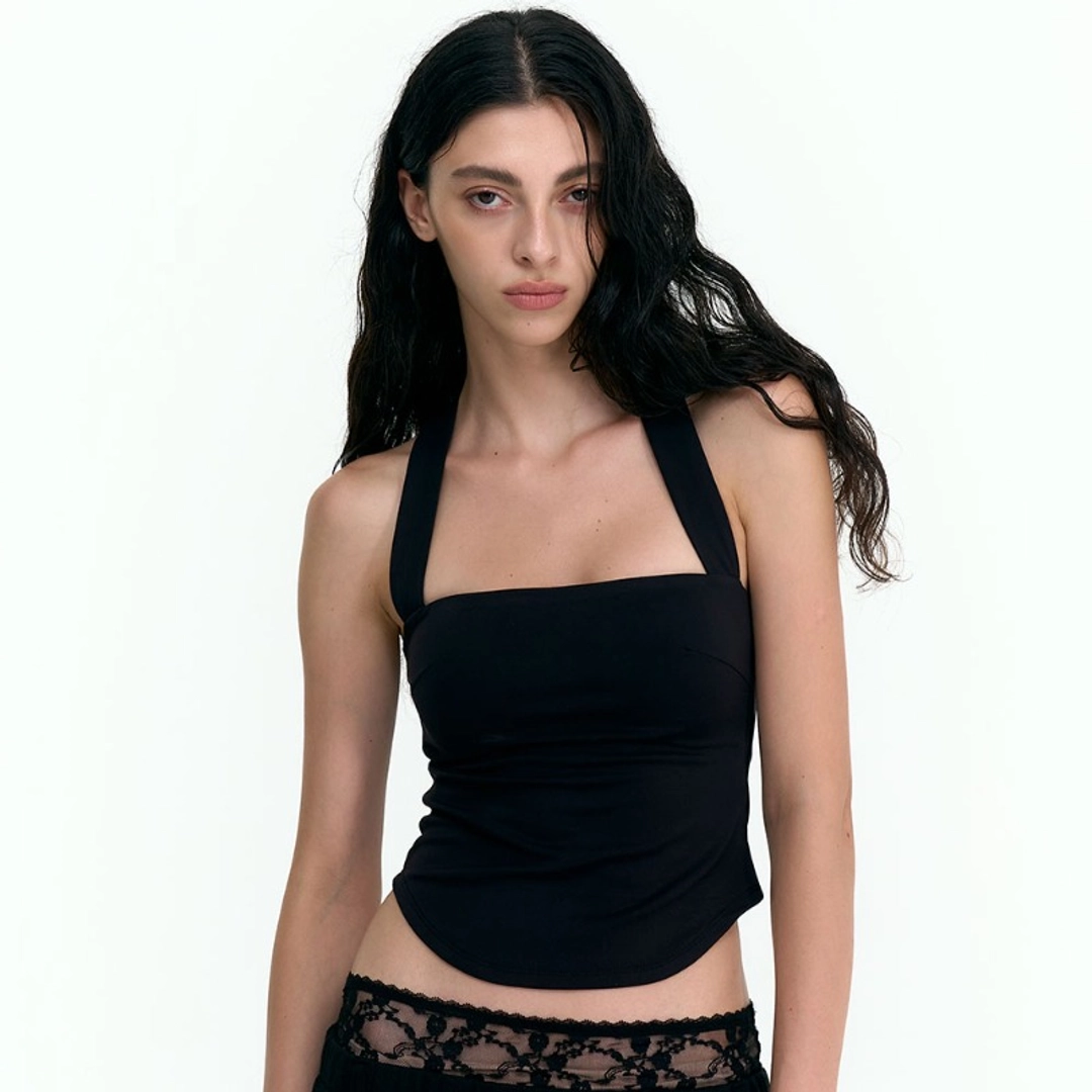 2000아카이브 CONTOUR CROSS BACK TANK (BLACK) 상품 이미지 2