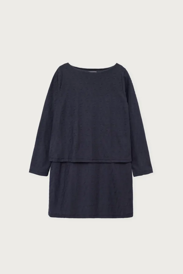 LAYERED DRESS DARK LAKE
