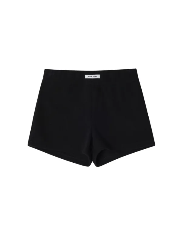 RIBBED MICROSHORTS_BLACK