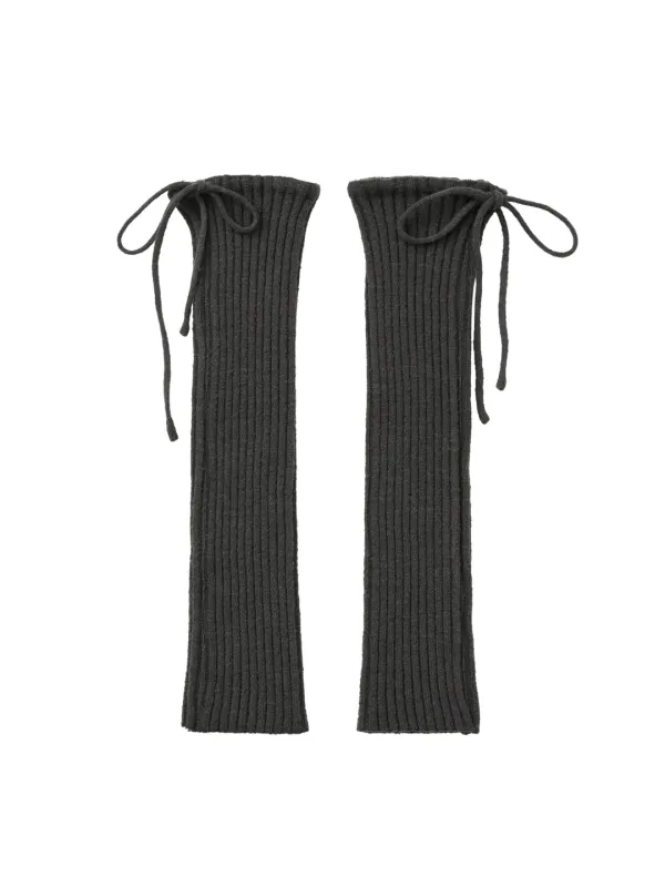 Drawstring Leg Warmer - Charcoal