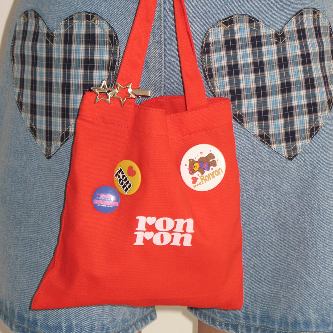 론론 LOGO MINI CANVAS BAG RED 상품 이미지 2