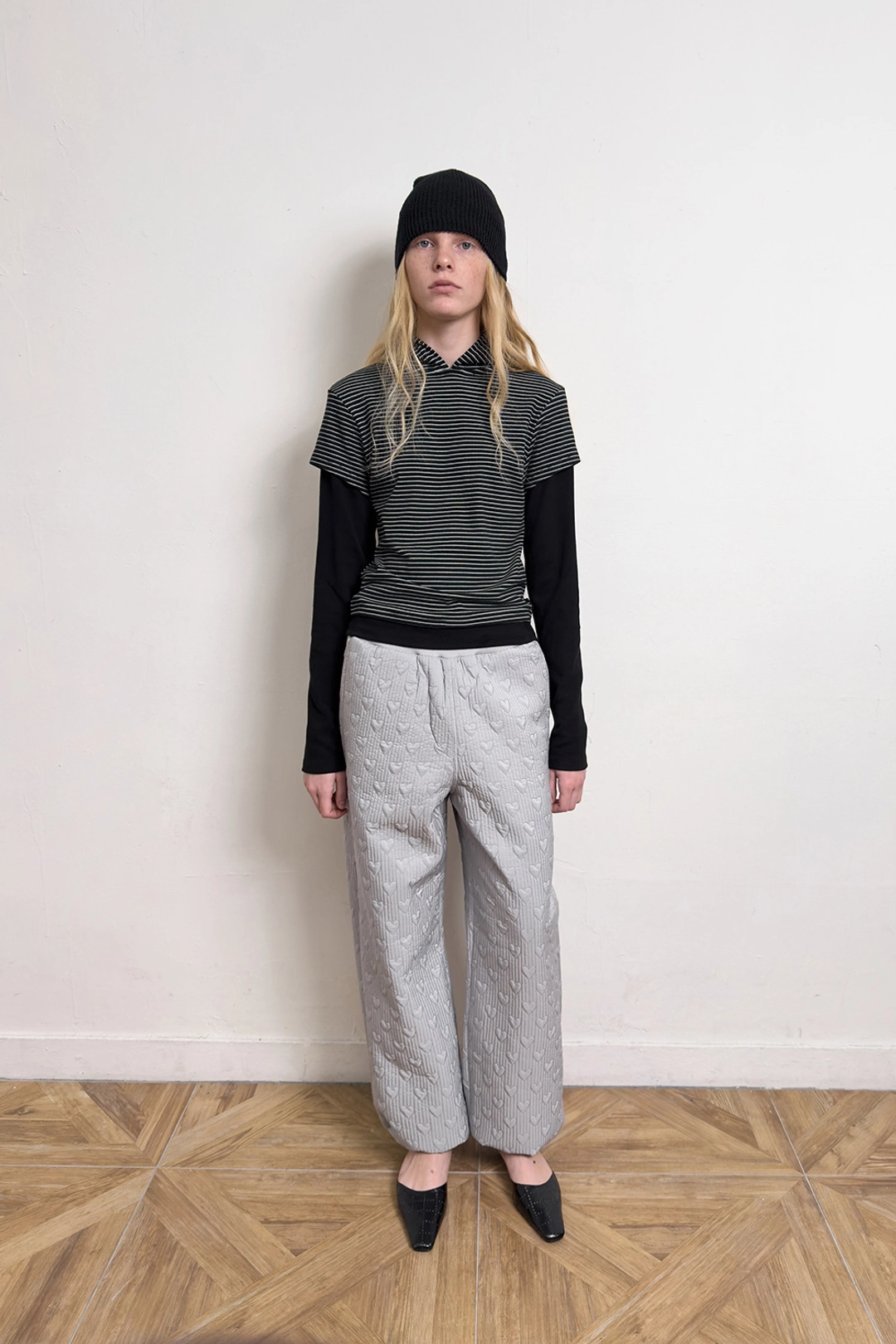 다이애그널 HEART STITCHED PADDING PANTS 상품 이미지 2