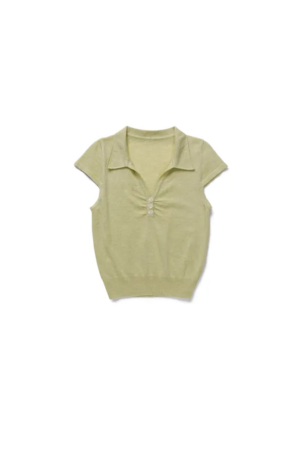 Soft linen knit_melon
