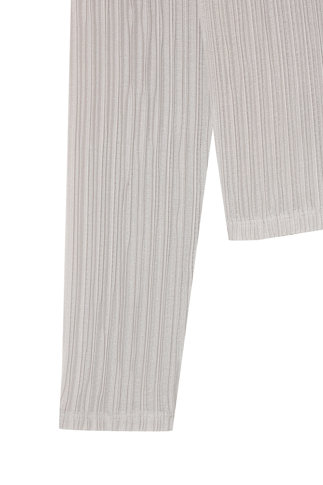 르917 AUBE PLEATS MOCKNECK LS TOP [LIGHT GREY] 상품 이미지 3