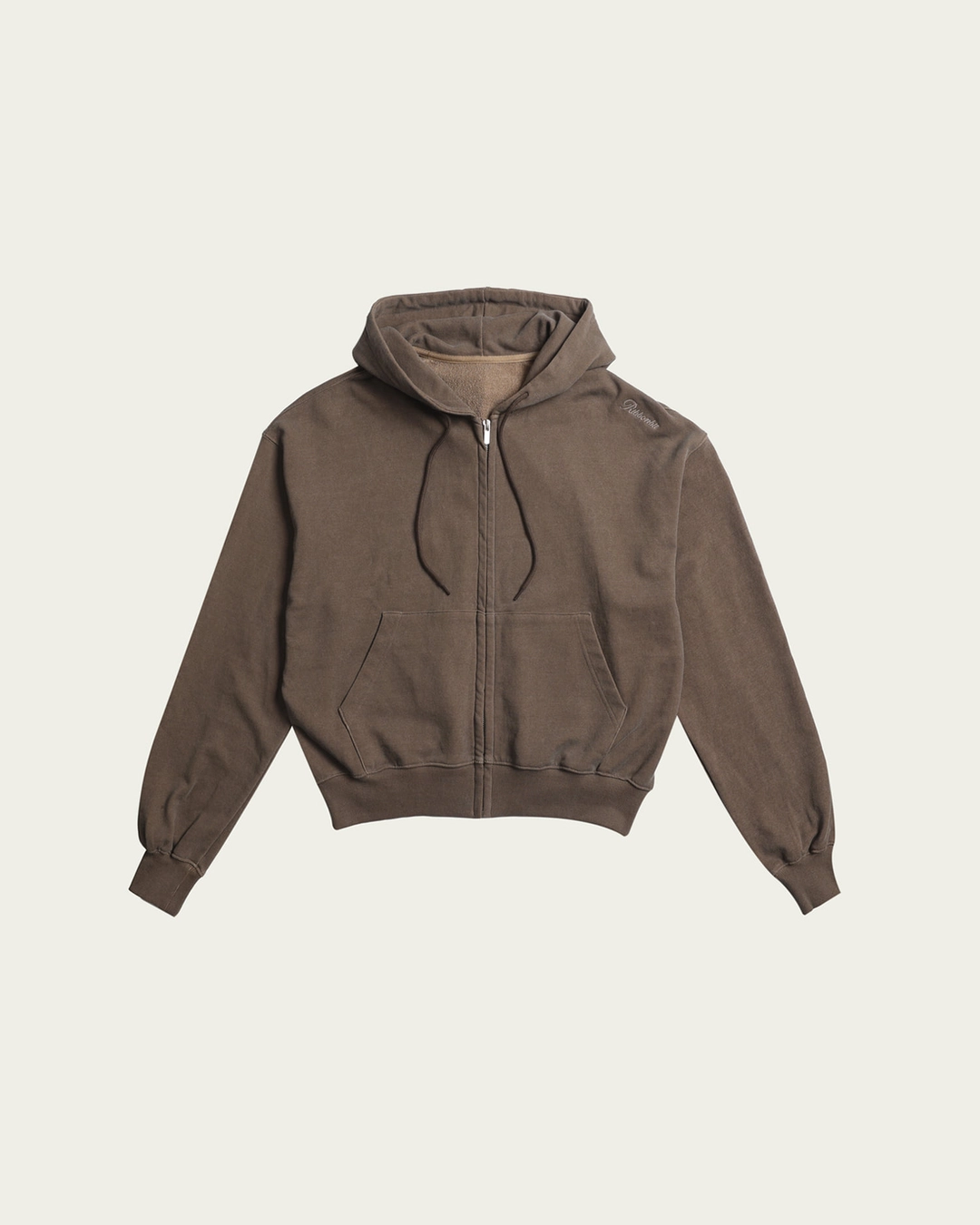 리본빛 (6차) Riel Hoody Zip-up - Brown 상품 이미지 1