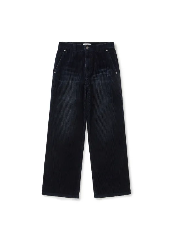 WASHED CORDUROY PANTS (NAVY)
