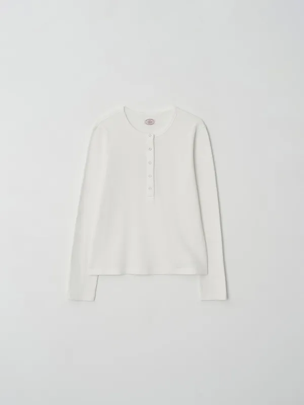 [2nd] Tom waffle henley t-shirt_off white