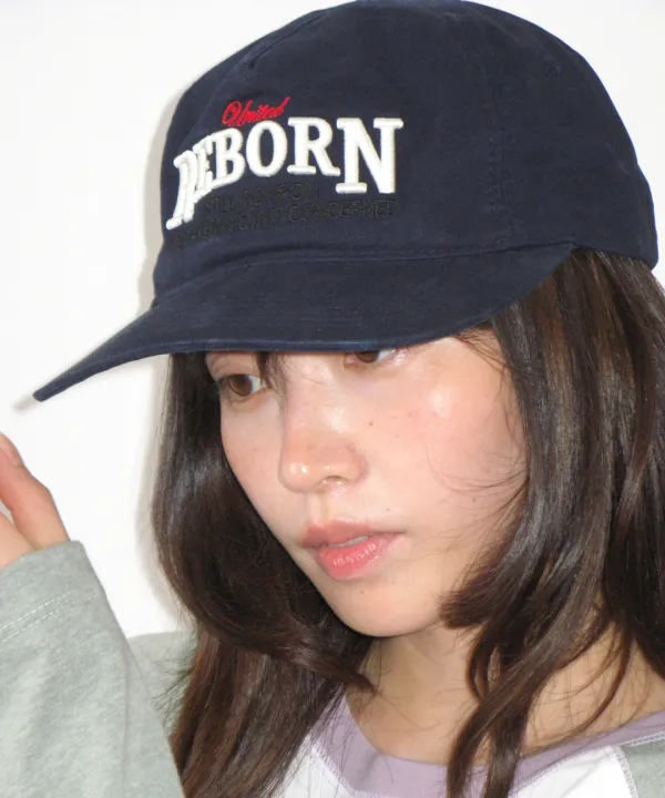 [9/30 순차배송] LETTERING VINTAGE BALL CAP NAVY