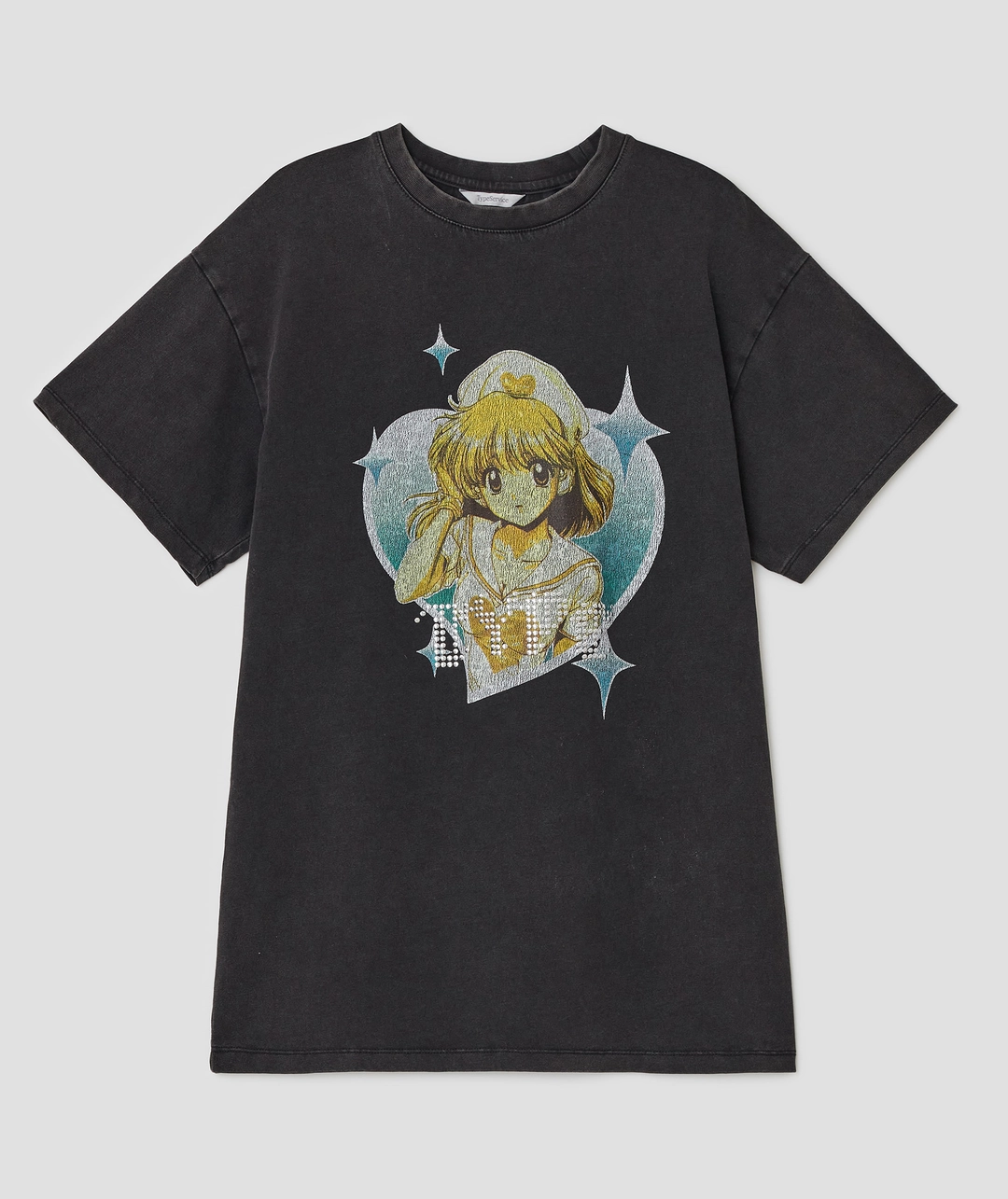 타입서비스 Girl Hotfix Washed Top [Charcoal] 상품 이미지 1