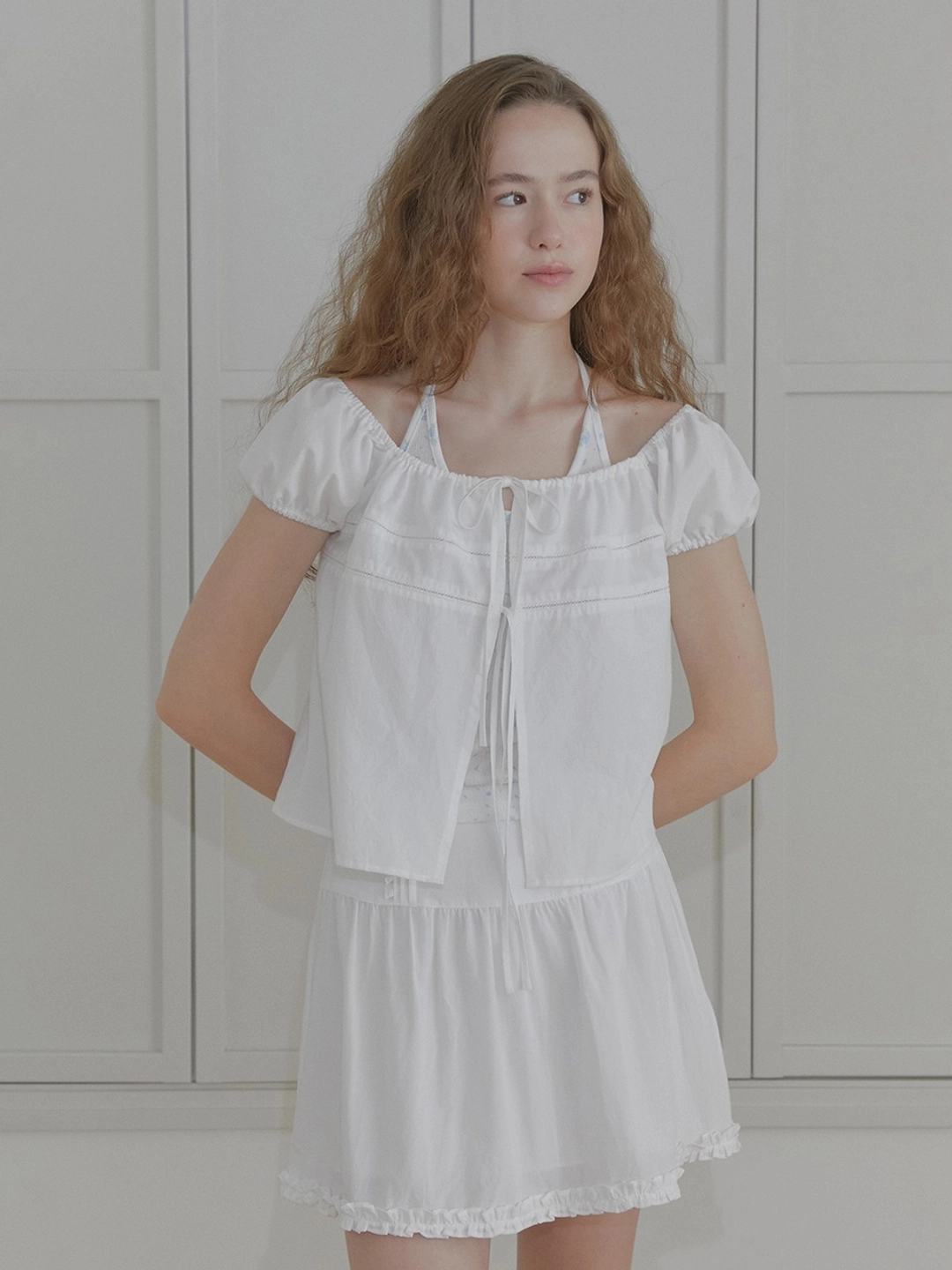 마가린핑거스 LOOSE SQUARE BLOUSE (WHITE) 상품 이미지 2