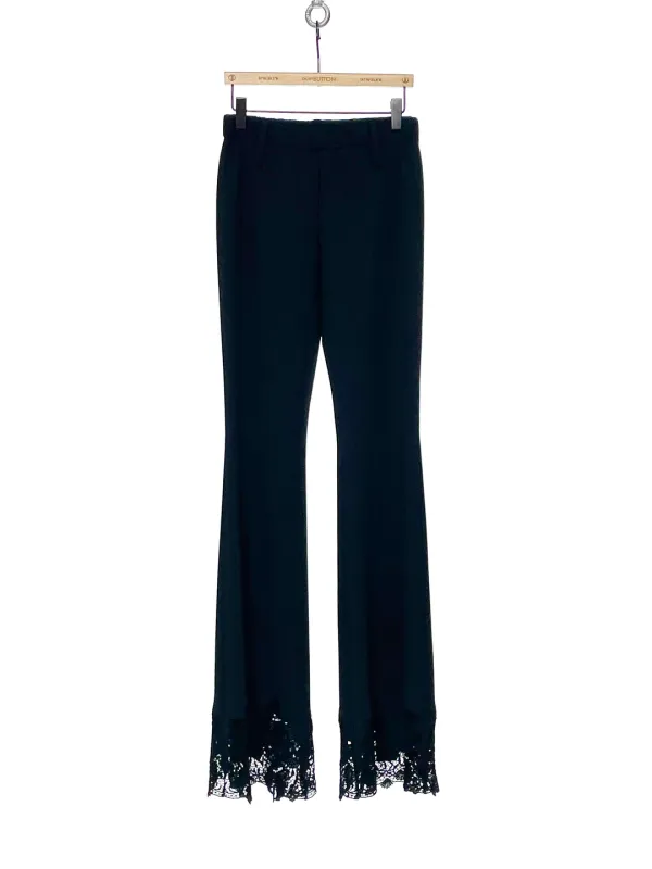 PF25 push-SKULL LACE HEM JERSEY PANTS