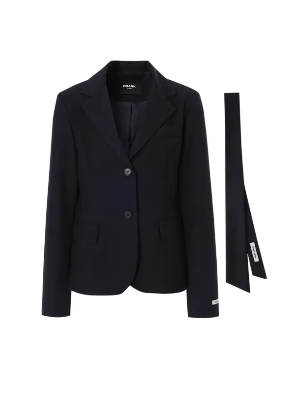 [Last one] CLASSIC BLAZER & NECKTIE SET_DARK NAVY