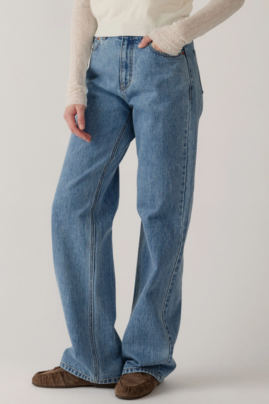 블랭크공삼 loose fit jeans (medium blue) 상품 이미지 2