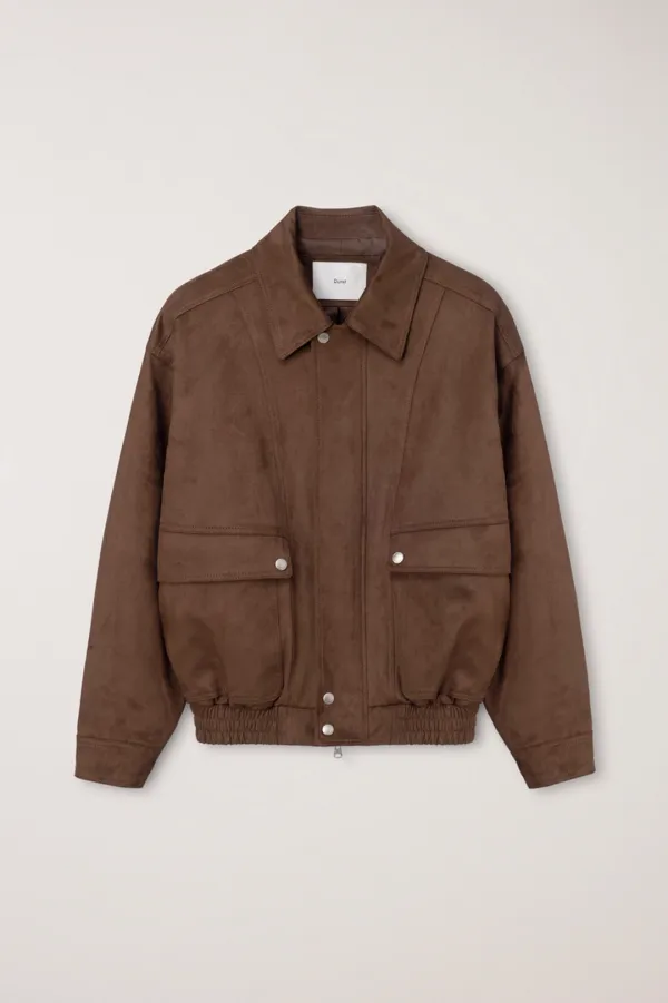 UNISEX SUEDE ZIP-UP BLOUSON CAMEL SUEDE_UDJU6C105CM