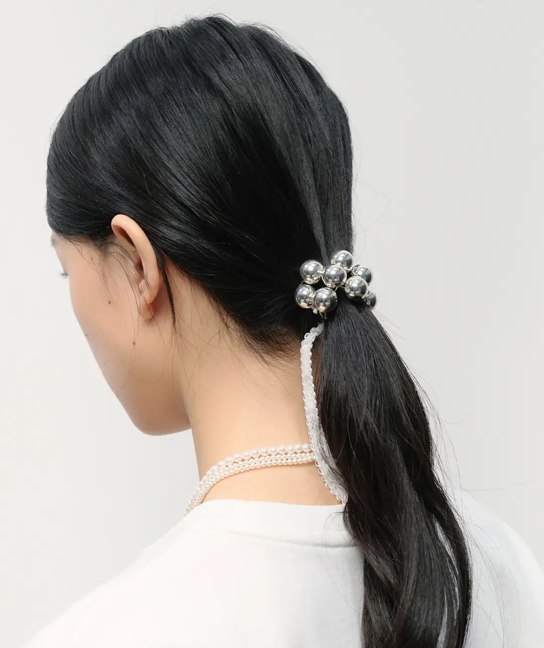 타입서비스 Beaded Strap Hairband [Silver] 상품 이미지 2