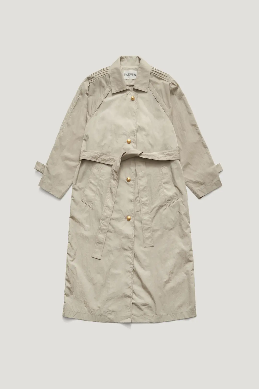 FENCE TRENCH COAT_COBBLESTONE