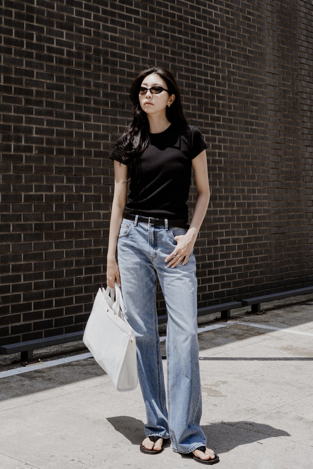 스앨더 37251_Stone straight-leg jeans 상품 이미지 2