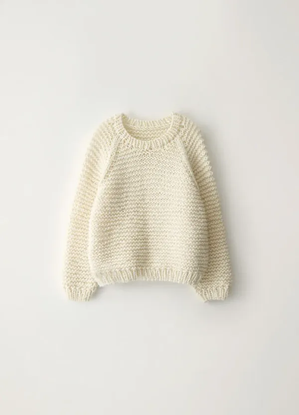 2ND / Brre handmade round sweater (Ivory)