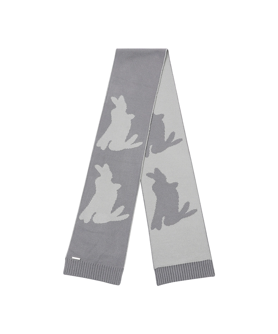 미세키서울 Twin rabbit knit muffler CHARCOAL 상품 이미지 3