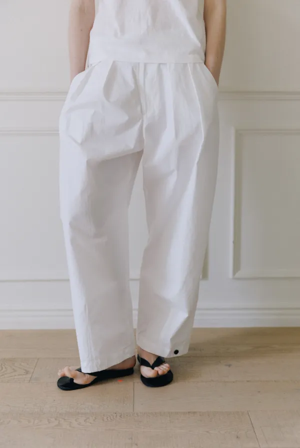 [5/29(금) 순차 발송] Cotton volume  pants (White)