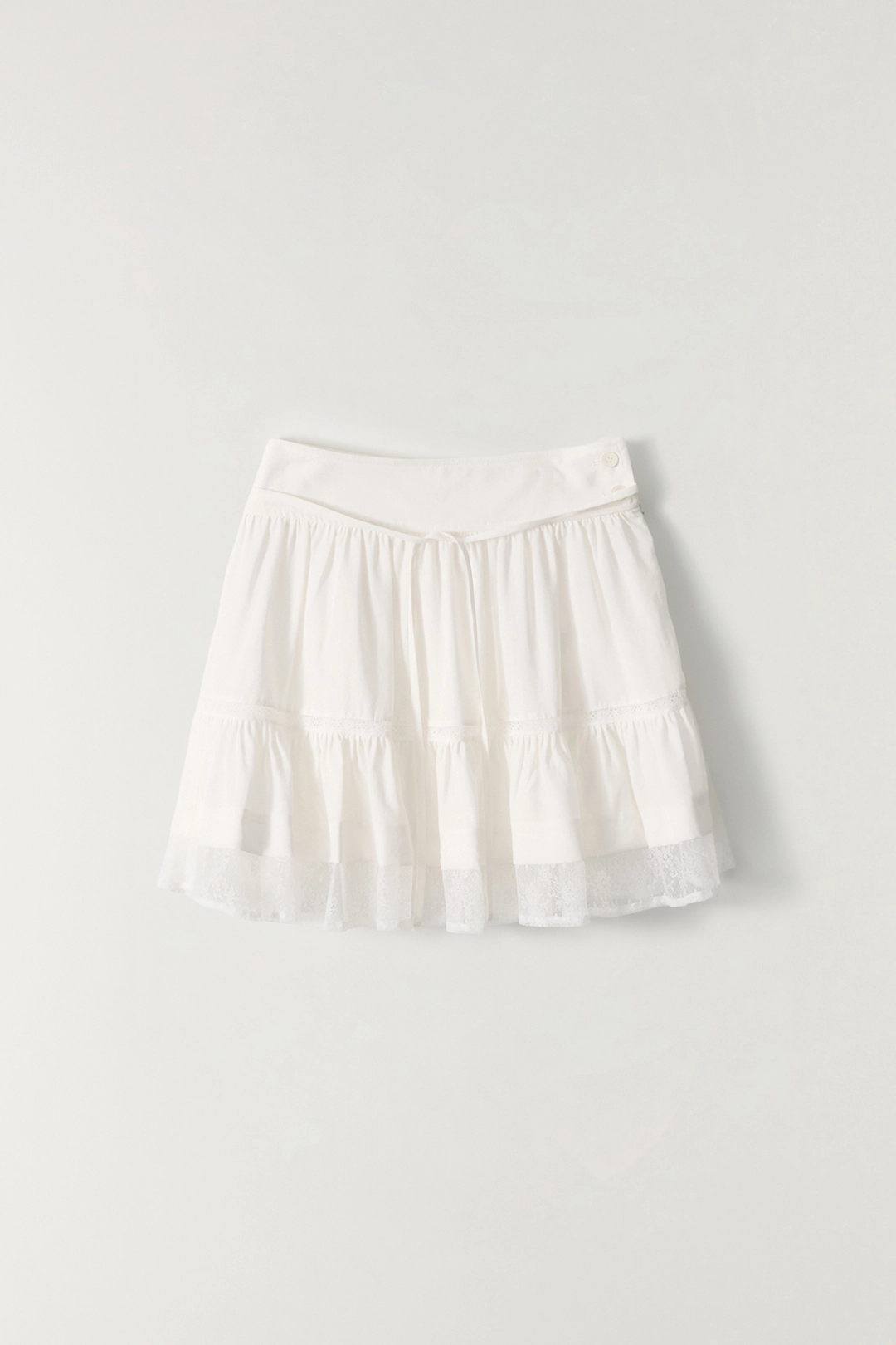 더라우스트 로코 레이스 미니 스커트 IVORY 상품 이미지 2