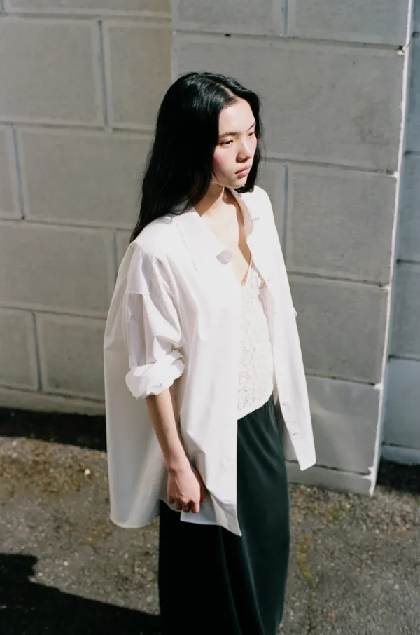 Cotton oversized shirt