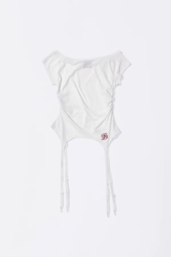 Garter Belt Tee White