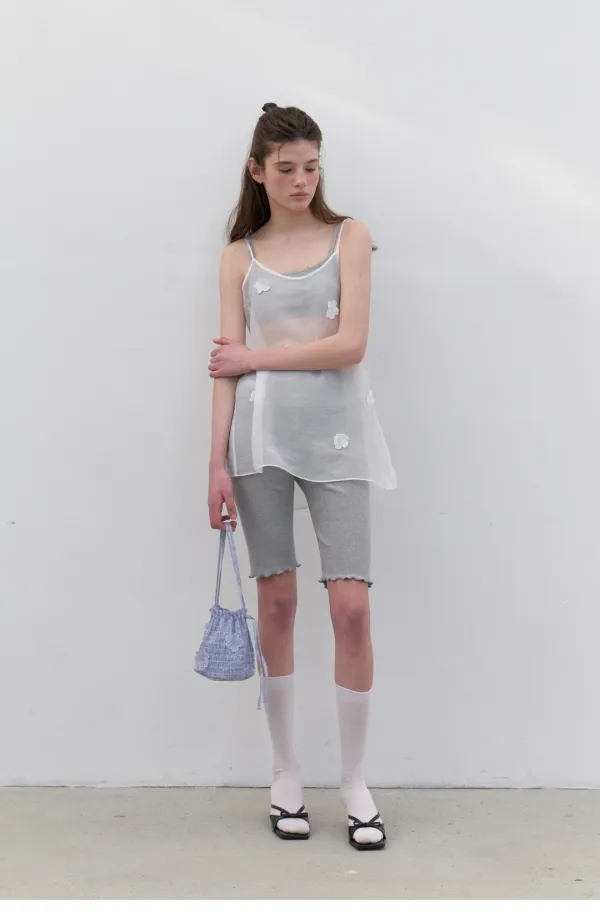 (2nd Re-stock) Applique Layering Dress (White)