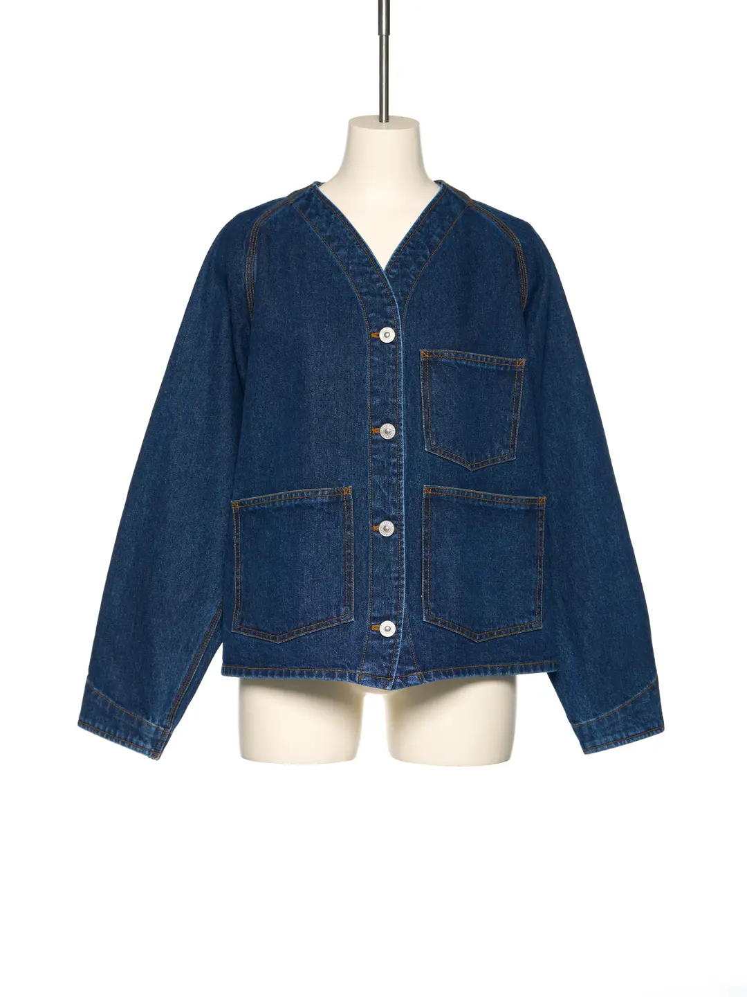 PS25 BLUE PATCH POCKET DENIM JACKET