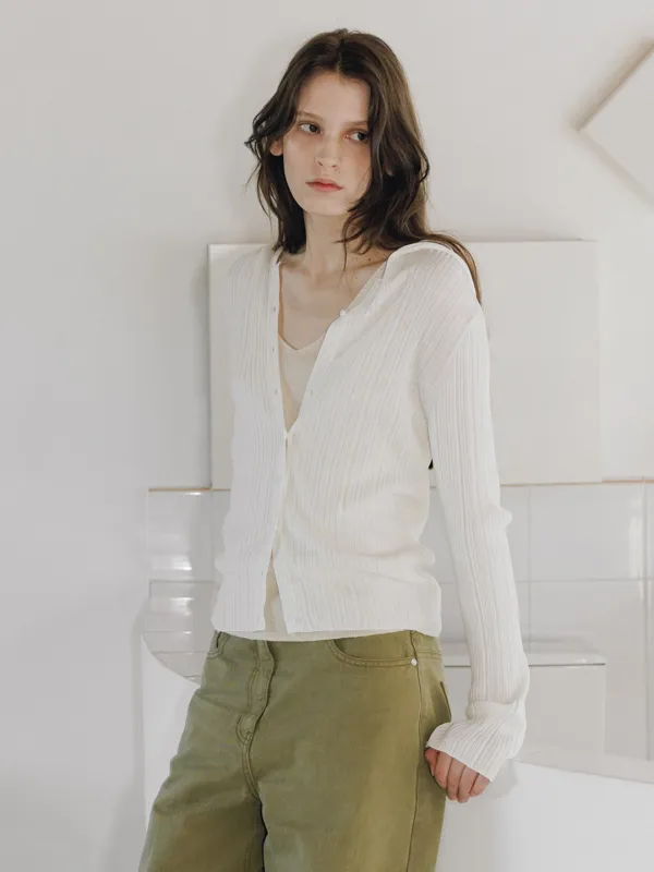 Slim-fit Hooded Cardigan SK6SP654_2color