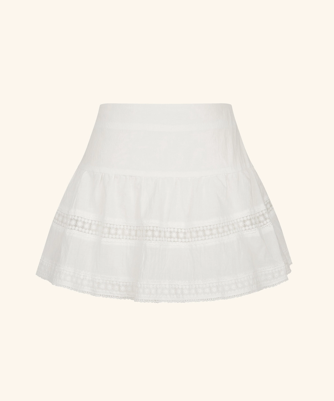 레터프롬문 River Lace Flare Skirt ( White ) 상품 이미지 1