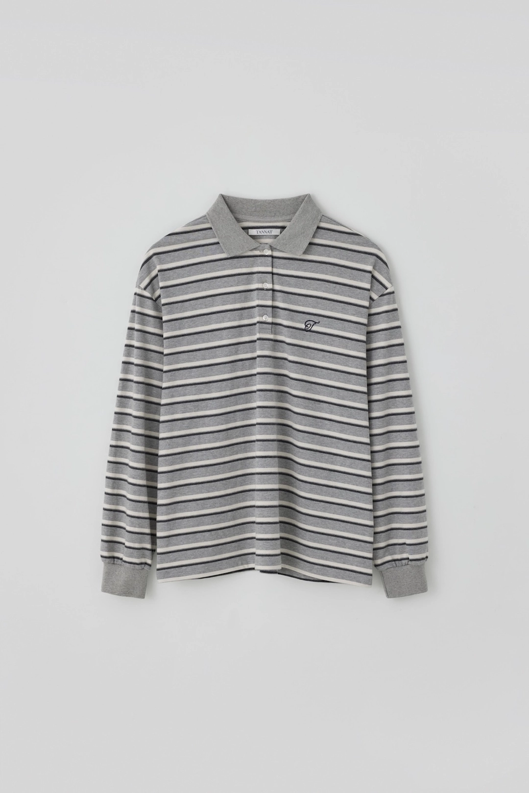 타낫 T/T Rally stripe pk t-shirt (gray) 상품 이미지 1
