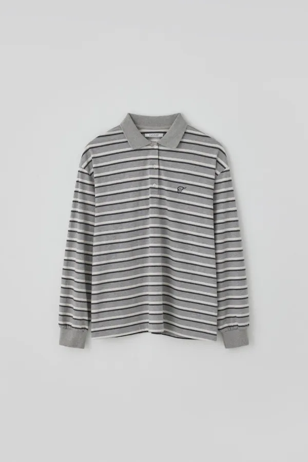 T/T Rally stripe pk t-shirt (gray)