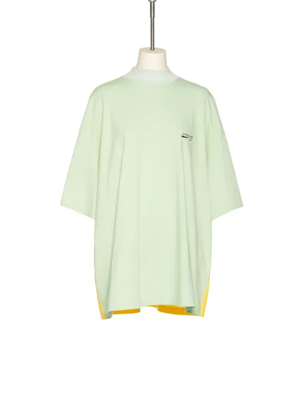 PS25 LIGHT GREEN HIGH NECK T-SHIRT