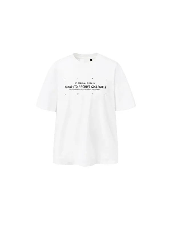 lettering t-shirts, white