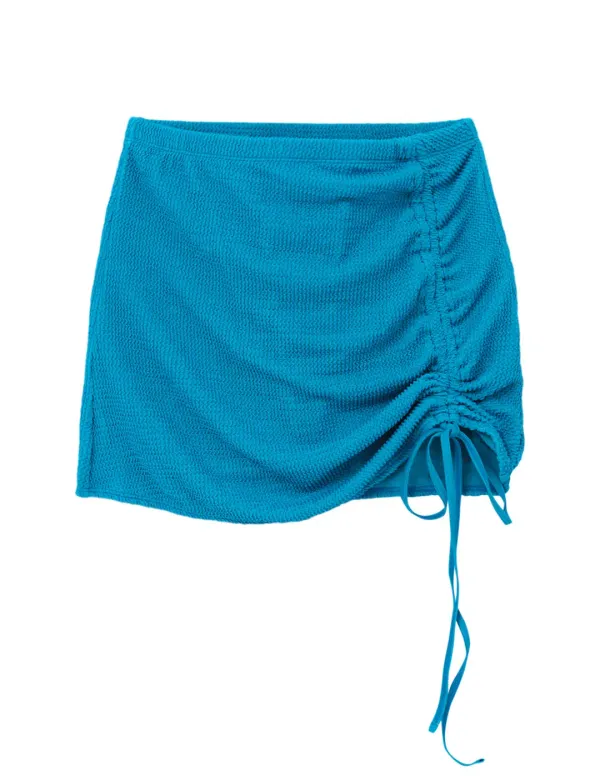 ALMA COVER-UP SKIRT_TEAL BLUE