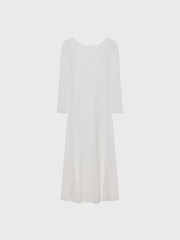 Lace dress (white / black)
