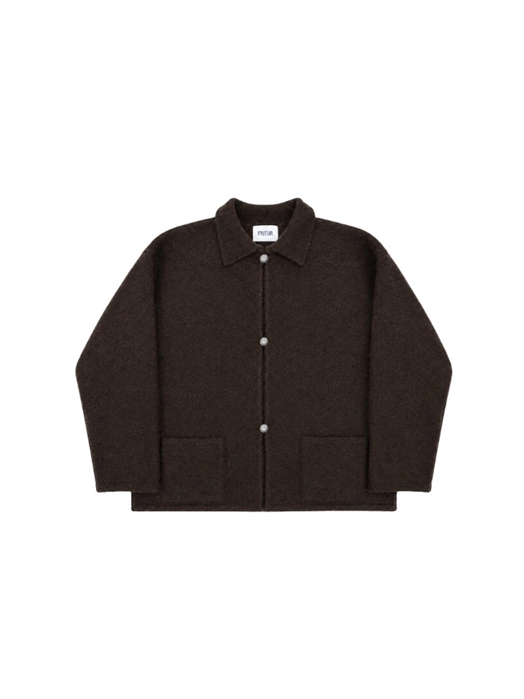 프리터 Saddle Alpaca Cardigan Brown_F263KN09 상품 이미지 1