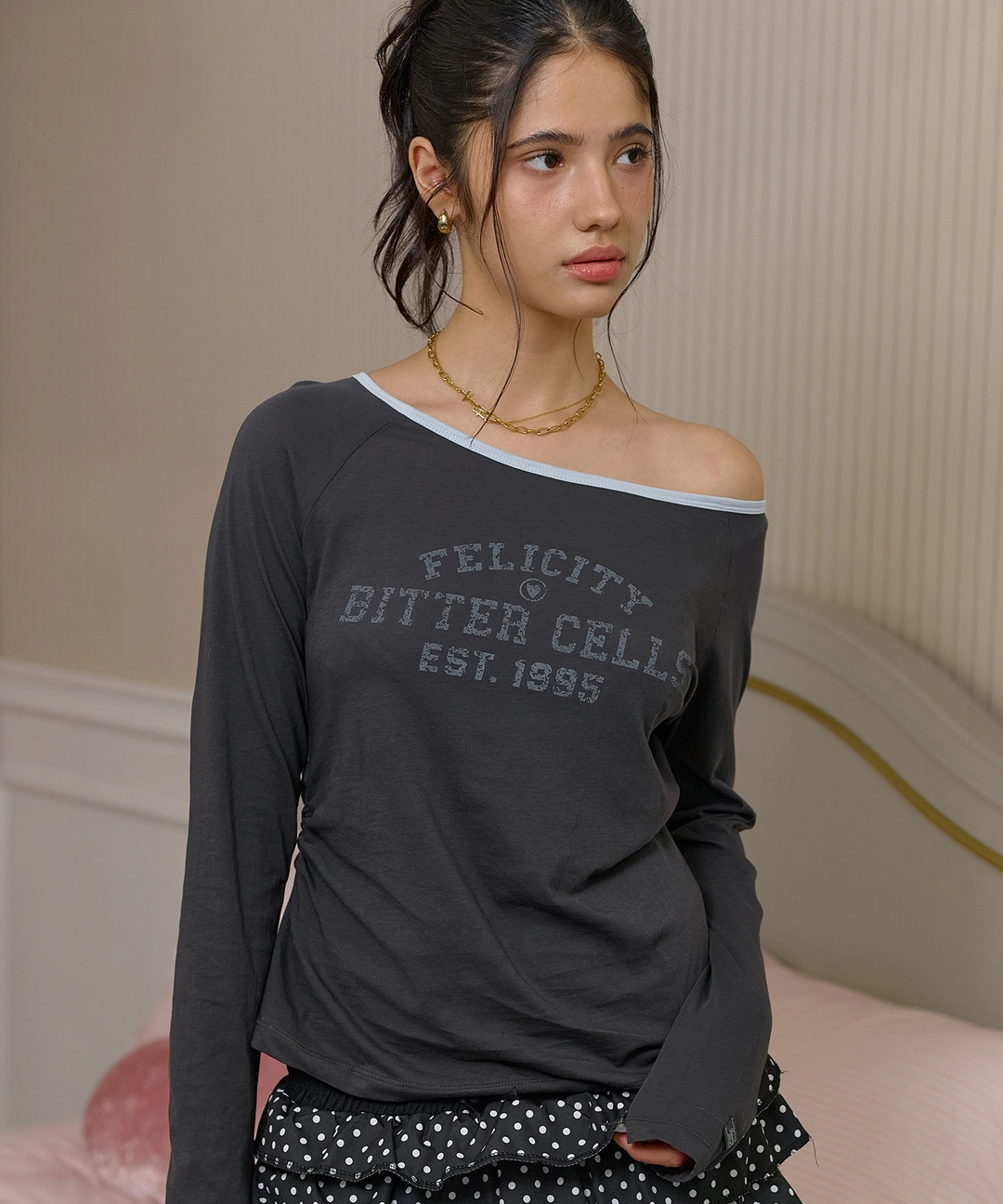 비터셀즈 Felicity Long Sleeve-Charcoal 상품 이미지 2