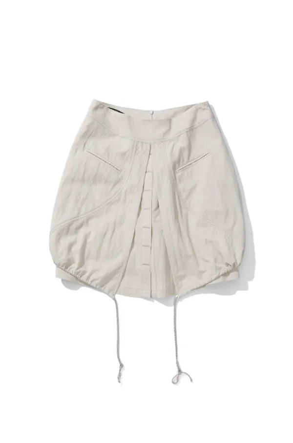 Layered Balloon Skirt, Grain