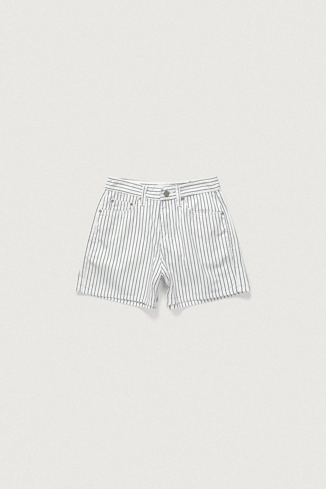 샤드라마 HICKORY STRIPED DENIM SHORT [WHITE] 상품 이미지 1