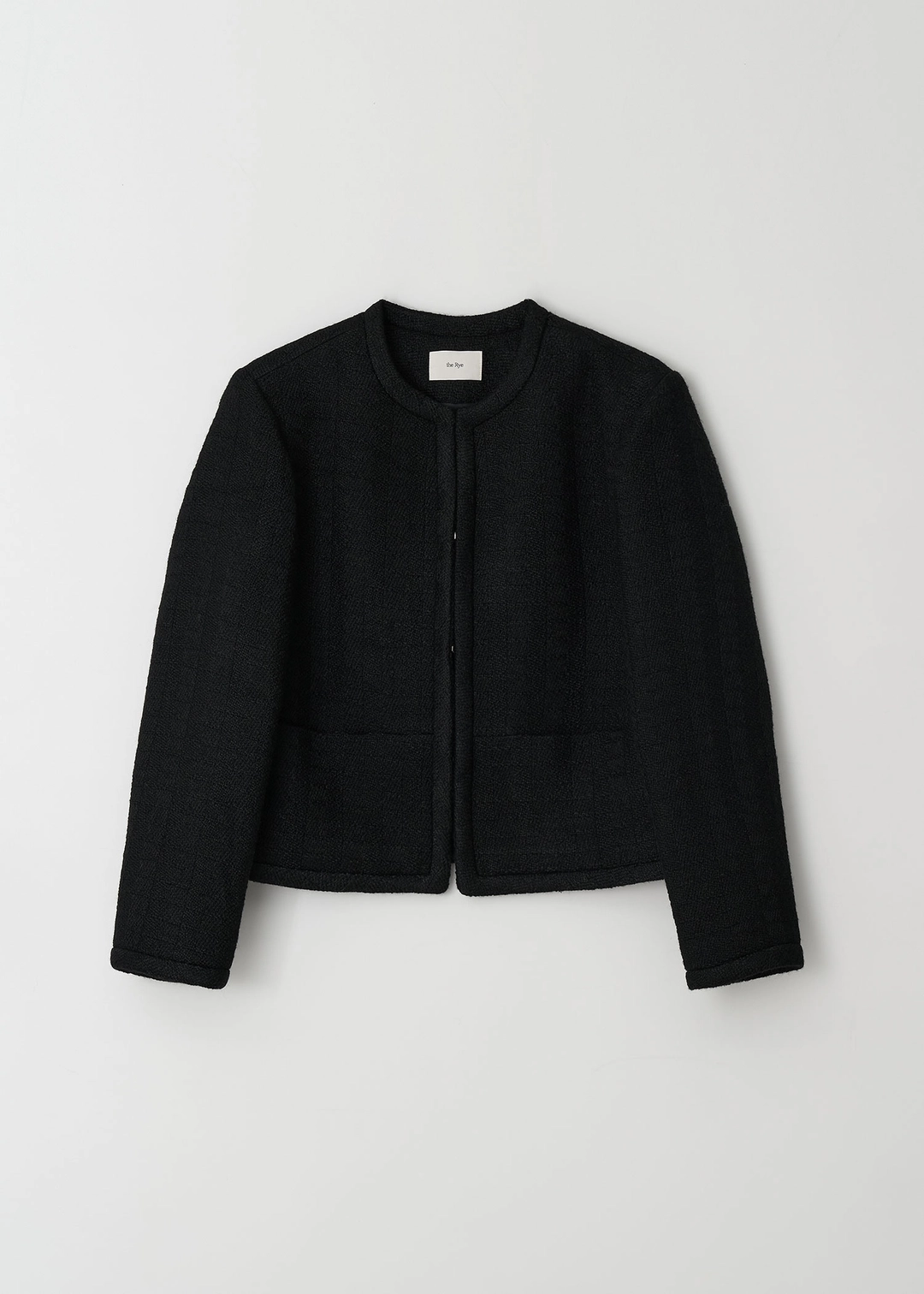 더라이 Tweed Wool Straight Jacket(Black) 상품 이미지 3