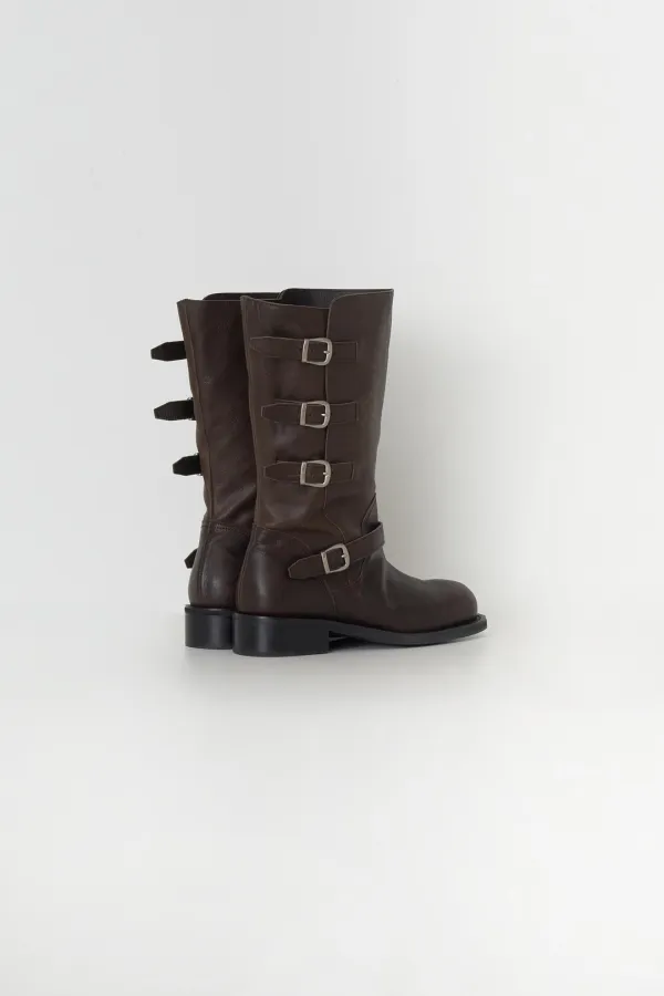 Buffalo Buckle Boots (brown)