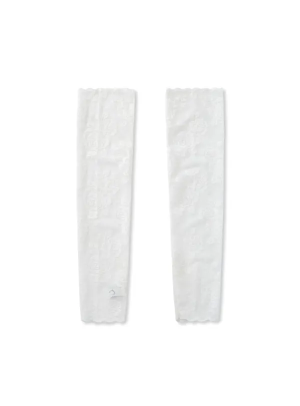 FLORAL LEG WARMER (WHITE)
