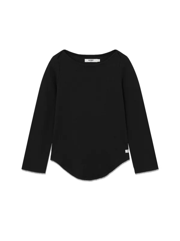 3/4 SOFT WAVE TEE (BLACK)