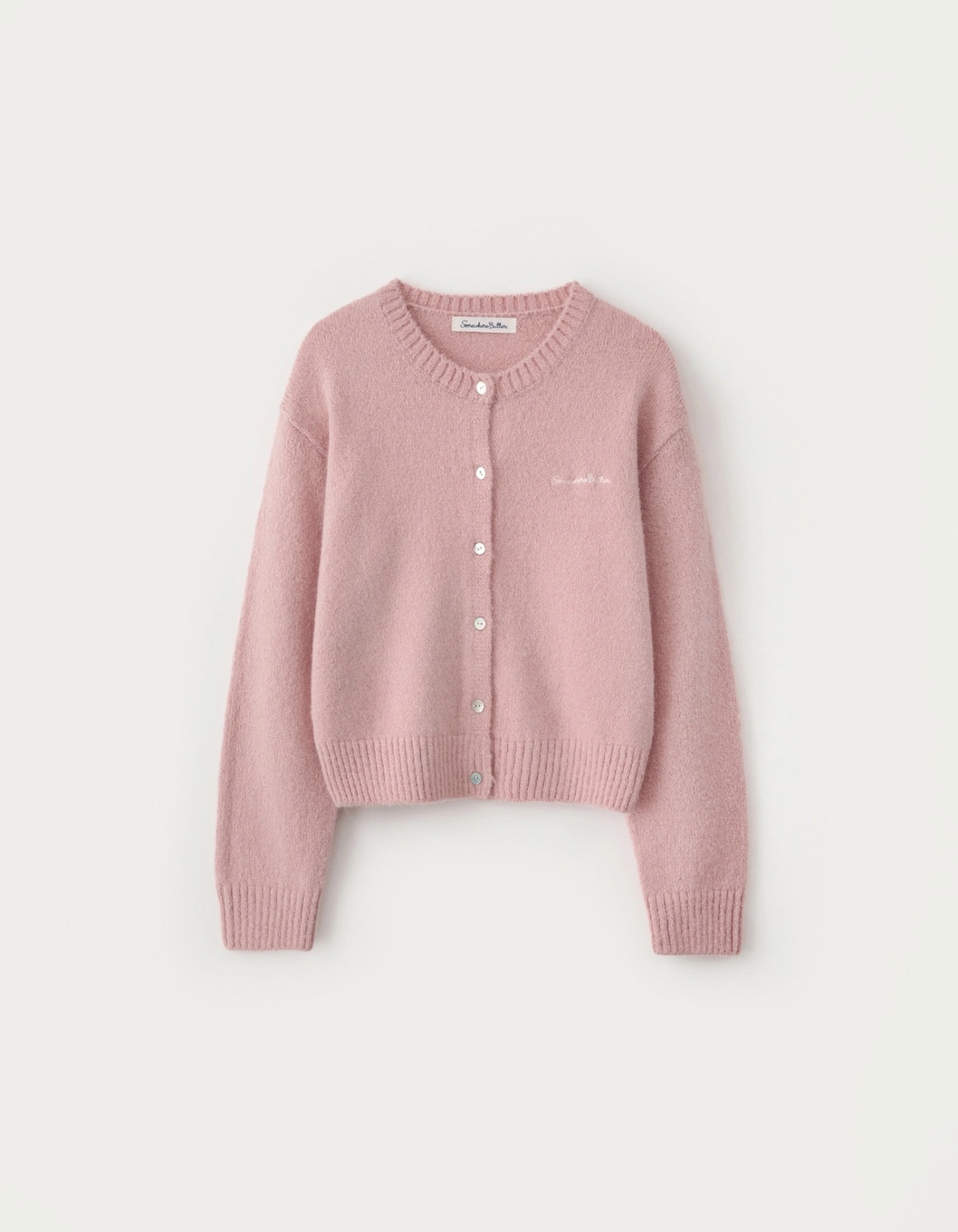 썸웨어버터 Manon Alpaca Cardigan - Pink 상품 이미지 3