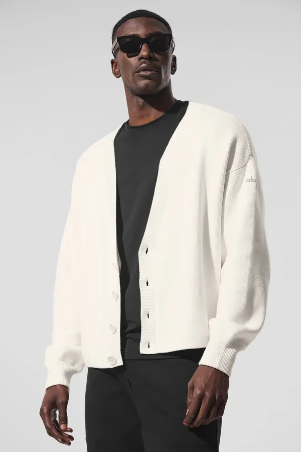 Scholar Cardigan Sweater - Ivory