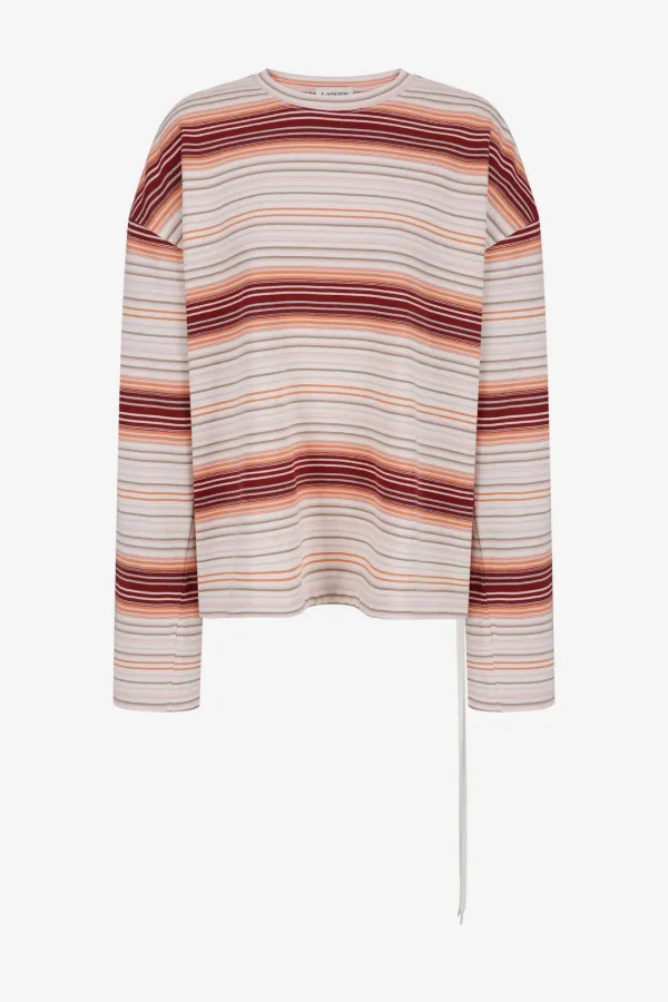 heim stripe drawstring t-shirt